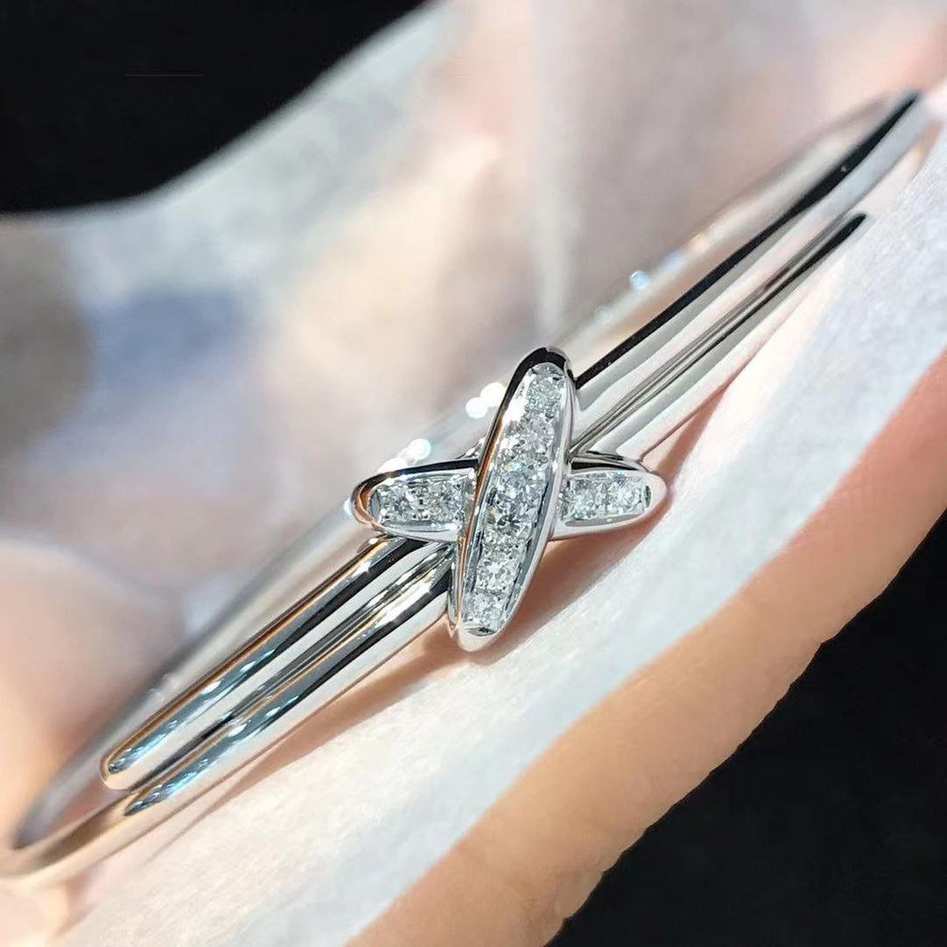 [🌹Rose💎]JEUX DE BRACELET SILVER DIAMONDS