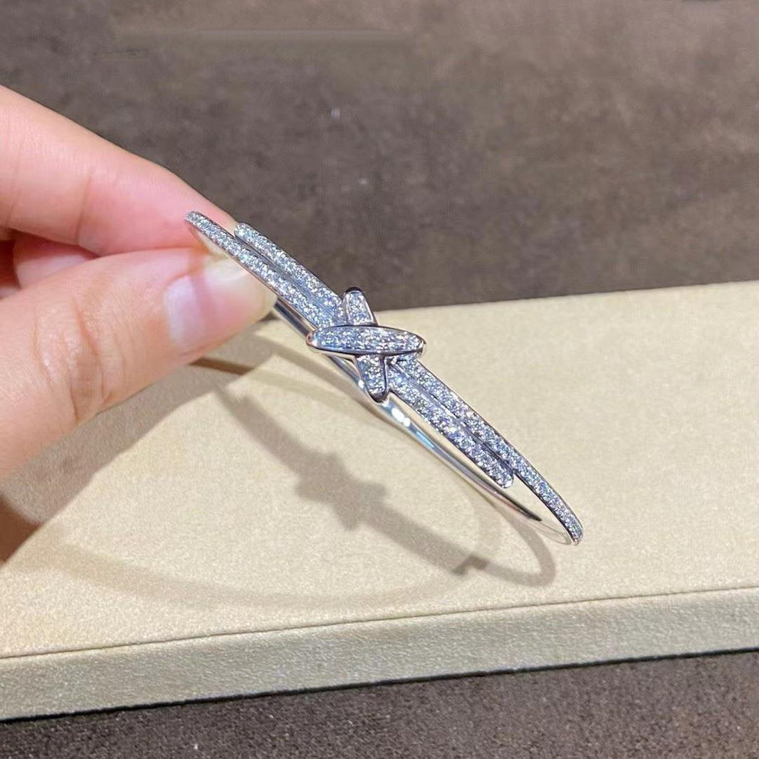 [🌹Rose💎]JEUX DE BRACELET DIAMONDS SILVER