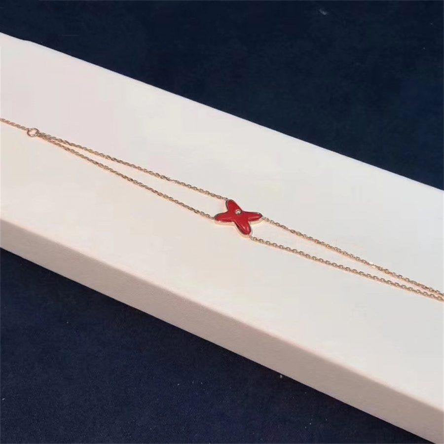 [Rose Jewelrys]JEUX BRACELET CARNELIAN PINK GOLD 1 DIAMOND