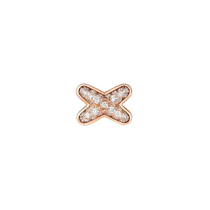 []JEUX DE PINK GOLD DIAMOND EARRINGS