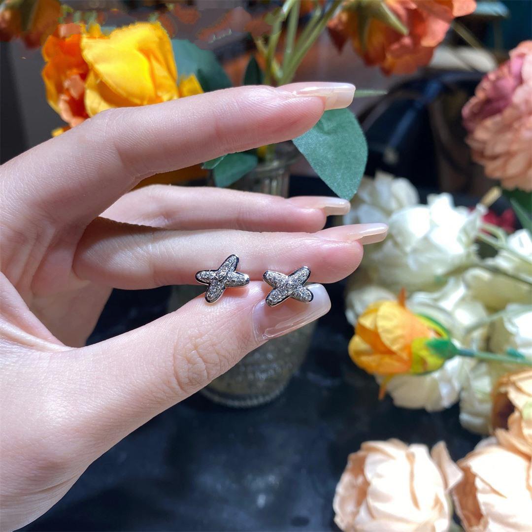 [Rose Jewelrys]JEUX DE SILVER DIAMOND EARRINGS