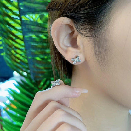 [Rose Jewelrys]JEUX DE SILVER DIAMOND EARRINGS