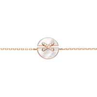 [🌹Rose💎]JEUX DE BRACELET MOP PINK GOLD DIAMONDS