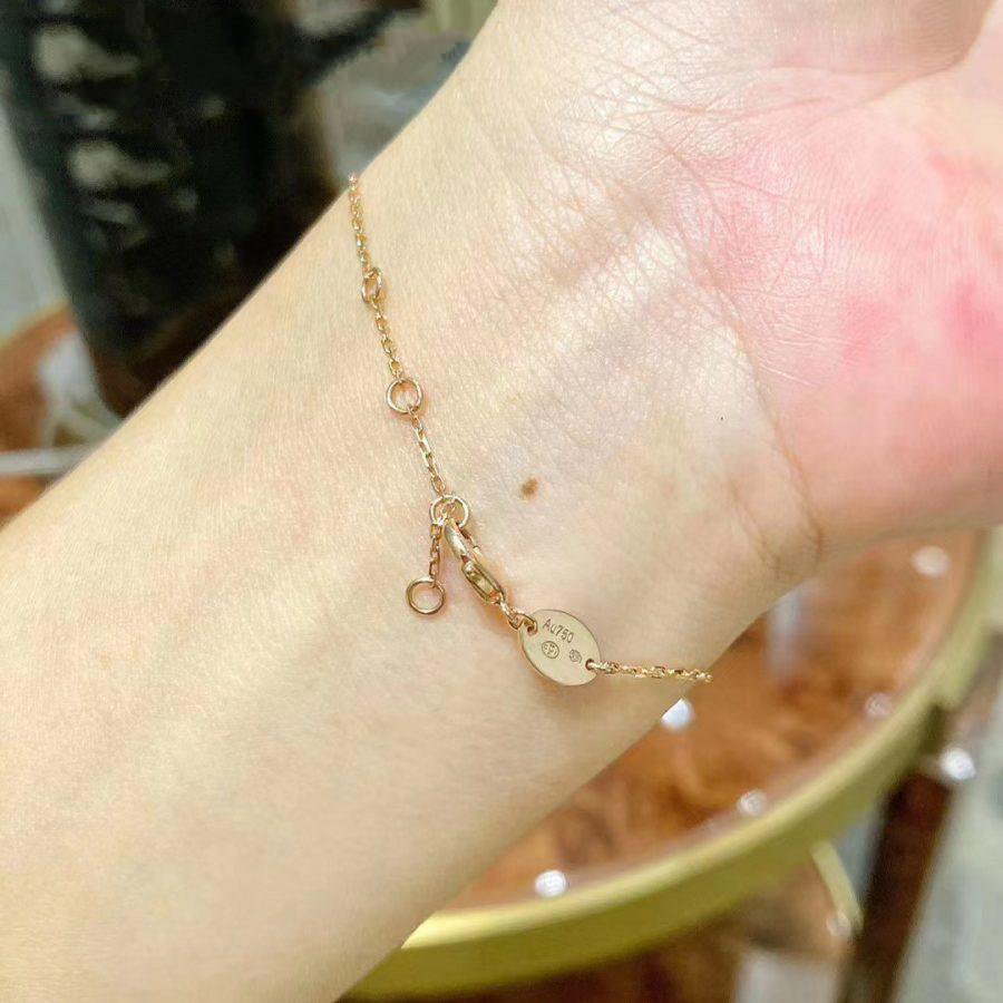 [Rose Jewelrys]JEUX DE BRACELET MOP PINK GOLD DIAMONDS
