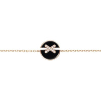 [🌹Rose💎]JEUX DE BRACELET ONYX PINK GOLD DIAMOND