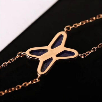 [Rose Jewelrys]Hollow Design Four-Leaf Clover Flower Shape Bracelets