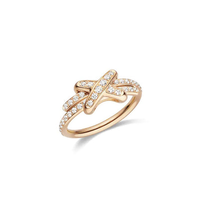 []JEUX DE RING PINK GOLD DIAMOND