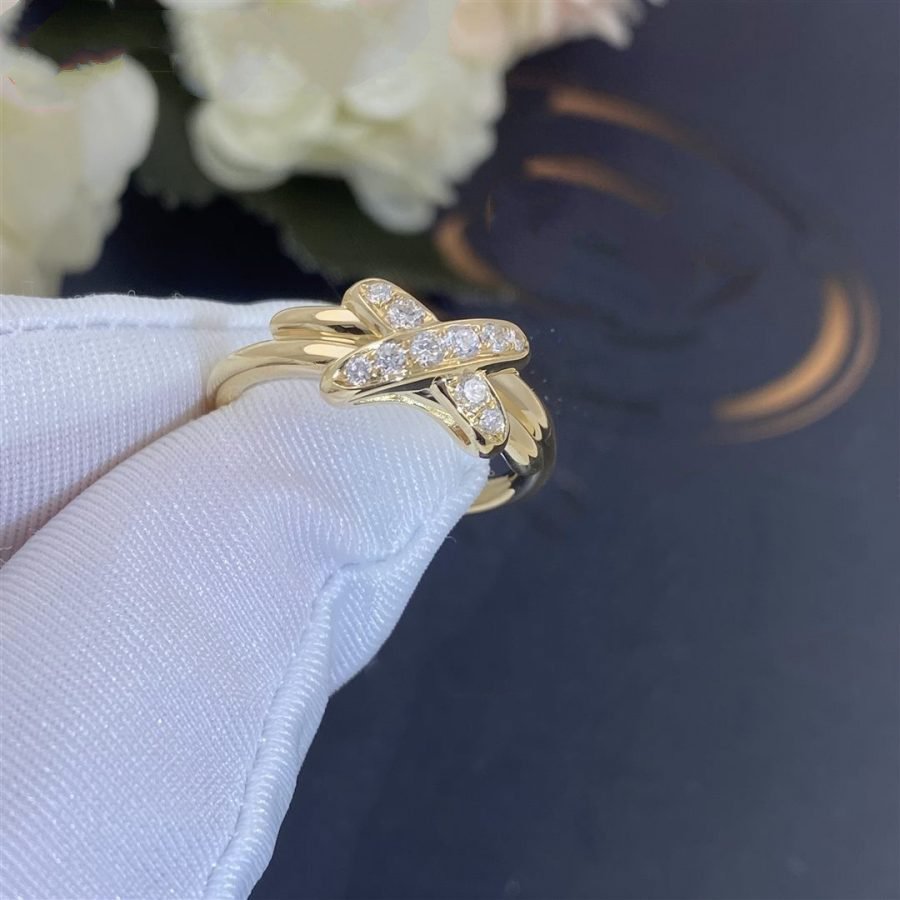 [🌹Rose💎]JEUX DE GOLD DIAMOND RING