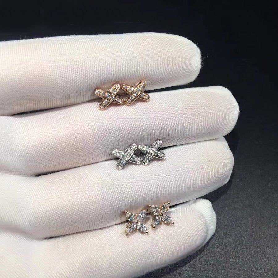 [Rose Jewelrys]JEUX DE DIAMOND EARRINGS