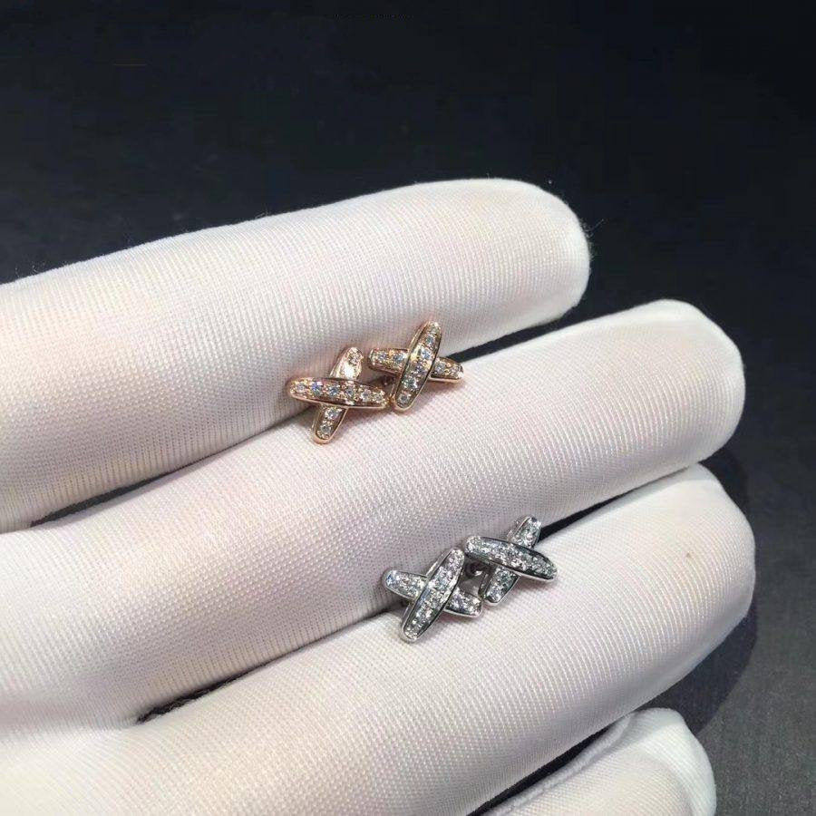 [Rose Jewelrys]JEUX DE DIAMOND EARRINGS