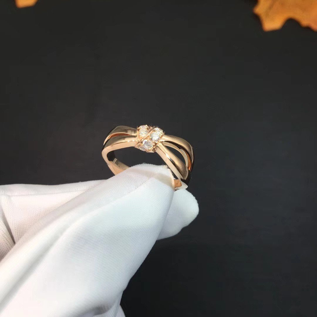 [Rose Jewelrys]LIENS RING PINK GOLD DIAMOND