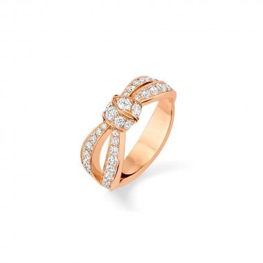 [🌹Rose💎]LIENS PINK GOLD DIAMOND RING