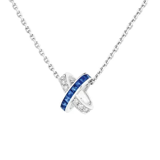 [Rose Jewelrys]LIENS DIAMOND SILVER NECKLACE