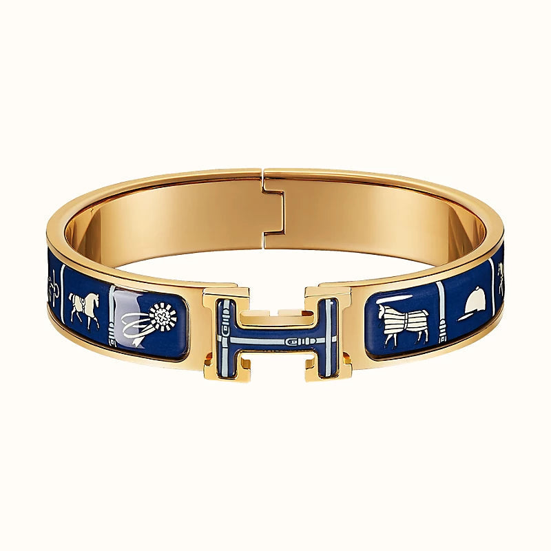 [🌹Rose💎]H COUVERTURES DARK BLUE BRACELET