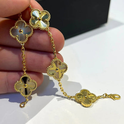 [Rose Jewelrys]CLOVER 5 FLOWERS LASER BRACELET