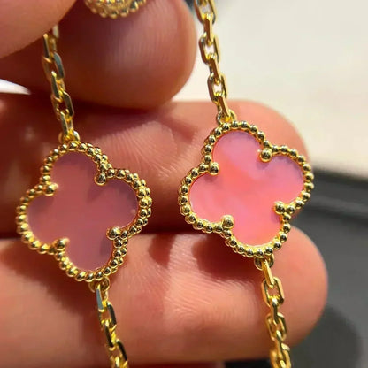 [Rose Jewelrys]CLOVER 5 PINK MOP BRACELET