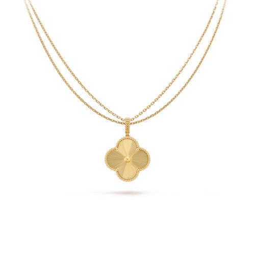 [🌹Rose💎]CLOVER 25MM PEDANT NECKLACE GOLD