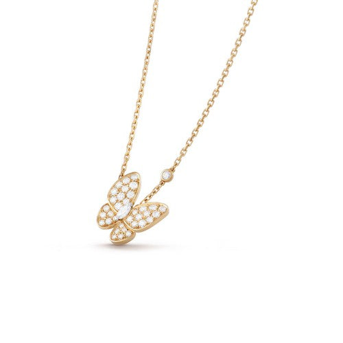[Rose Jewelrys]BUTTERFLY DIAMOND NECKLACE