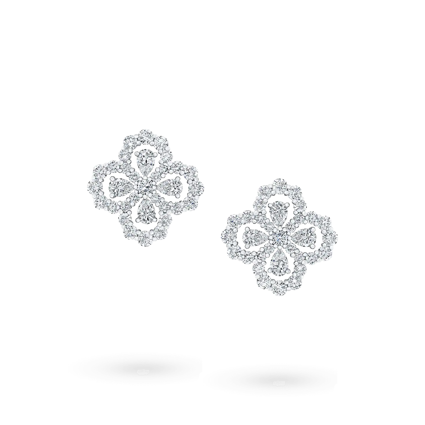 [Rose Jewelrys]LOOP EARRINGS FULL MOTIF DIAMOND 16MM