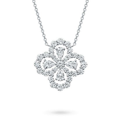 []LOOP NECKLACE FULL MOTIF DIAMOND 16MM MULTIPLE COLORS