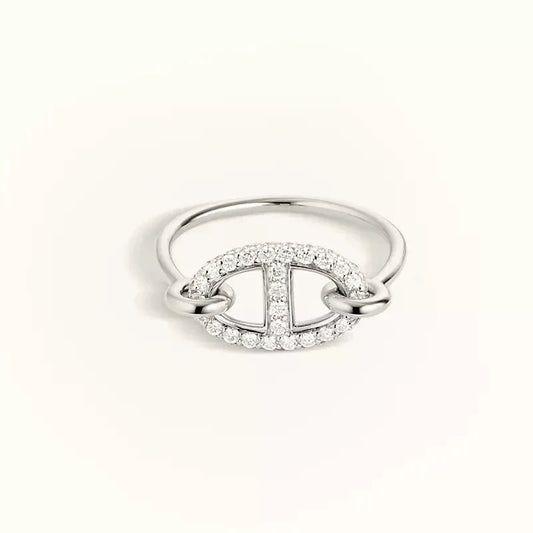 [Rose Jewelrys]RONDE SMALL SILVER DIAMOND RING