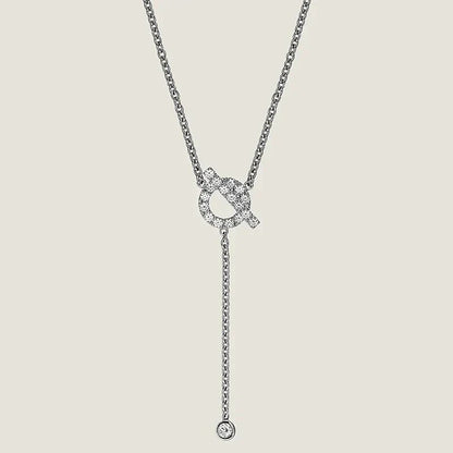 [Rose Jewelrys]FINESSE SILVER DIAMOND NECKLACE
