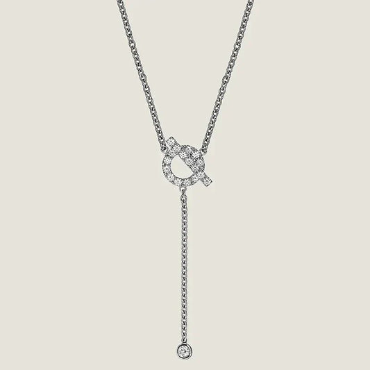 [Rose Jewelrys]FINESSE SILVER DIAMOND NECKLACE