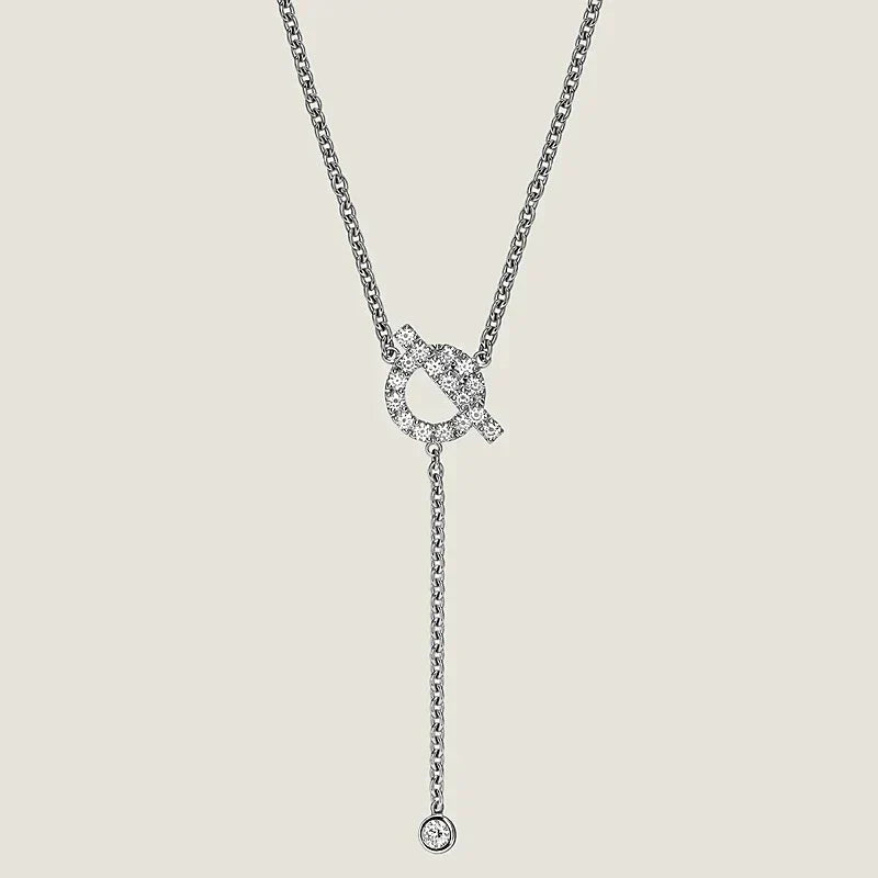 [🌹Rose💎]FINESSE SILVER DIAMOND NECKLACE