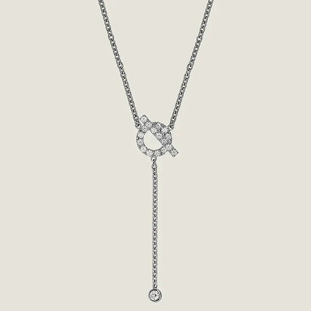 [🌹Rose💎]FINESSE SILVER DIAMOND NECKLACE