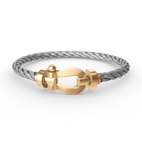 [🌹Rose💎]FORCE LARGE HORSESHOE NO DIAMOND BRACELET GOLD