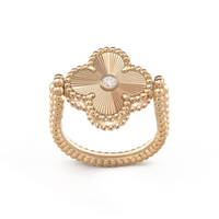 [🌹Rose💎]CLOVER RIVERSIBLE ROSE GOLD RING