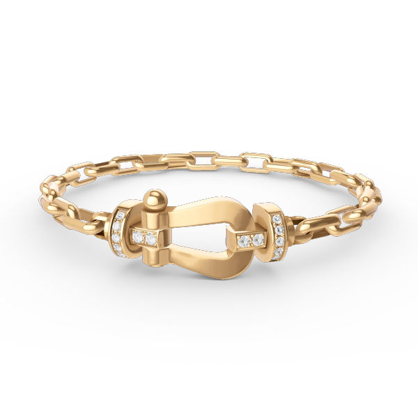 [Rose Jewelrys]FORCE LARGE HORSESHOE CLASP  METAL BRACELET