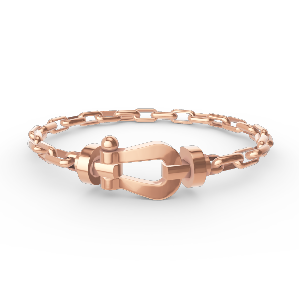 []FORCE LARGE HORSESHOE CLASP  METAL BRACELET