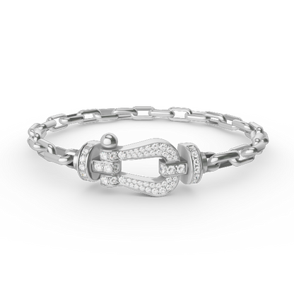 []FORCE LARGE HORSESHOE CLASP  METAL BRACELET