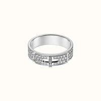 [🌹Rose💎]KELLY SILVER DIAMOND RING