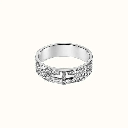 [🌹Rose💎]KELLY SILVER DIAMOND RING