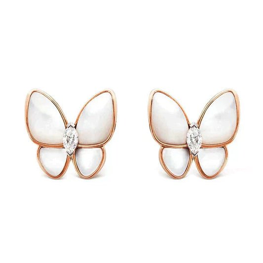 [Rose Jewelrys]BUTTERFLY MOP DIAMOND EARRINGS