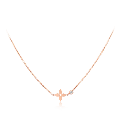 []BLOSSOM PENDANT PINK GOLD AND DIAMOND