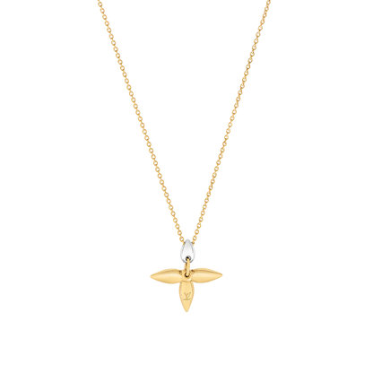 []LOUISETTE PEDANT GOLD NECKLACE