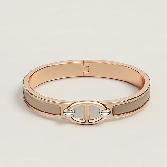 [Rose Jewelrys]CLIC CHAINE PINK GOLD BRACELET