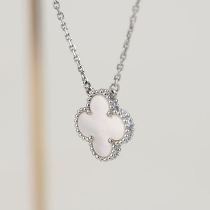 [Rose Jewelrys]CLOVER  15MM WHITE MOTHER-OF-PEARL SILVER