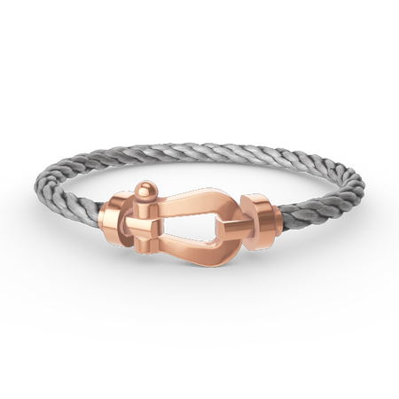 [🌹Rose💎]FORCE LARGE HORSESHOE NO DIAMOND BRACELET ROSE GOLD