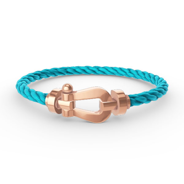 [🌹Rose💎]FORCE LARGE HORSESHOE NO DIAMOND BRACELET ROSE GOLD