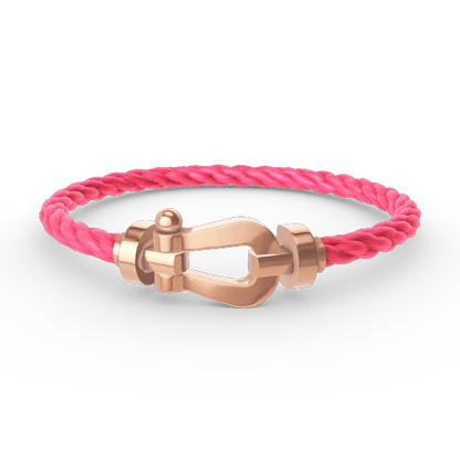 [Rose Jewelrys]FORCE LARGE HORSESHOE NO DIAMOND BRACELET ROSE GOLD