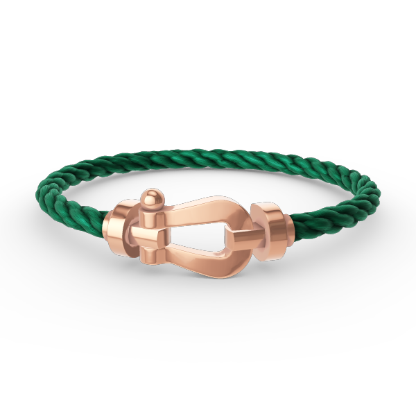 [🌹Rose💎]FORCE LARGE HORSESHOE NO DIAMOND BRACELET ROSE GOLD