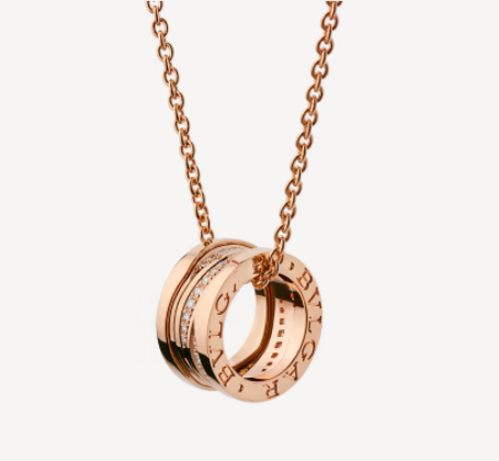 [Rose Jewelrys]ZERO 1 PINK GOLD DIAMOND NECKLACE