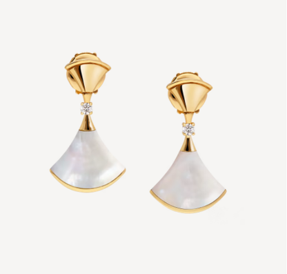 [Rose Jewelrys]DREAM MOP 1 DIAMOND EARRINGS