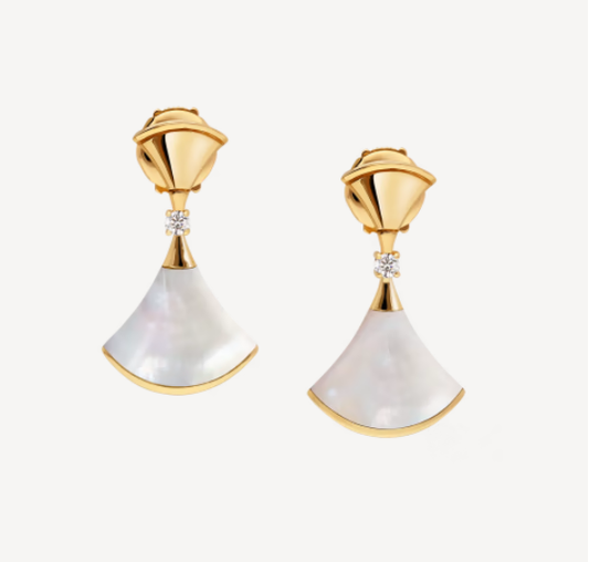 [Rose Jewelrys]DREAM MOP 1 DIAMOND EARRINGS