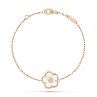 [🌹Rose💎]LUCKY WHITE MOP PLUM BLOSSOM  BRACELET