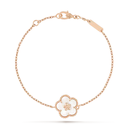 [Rose Jewelrys]LUCKY WHITE MOP PLUM BLOSSOM  BRACELET